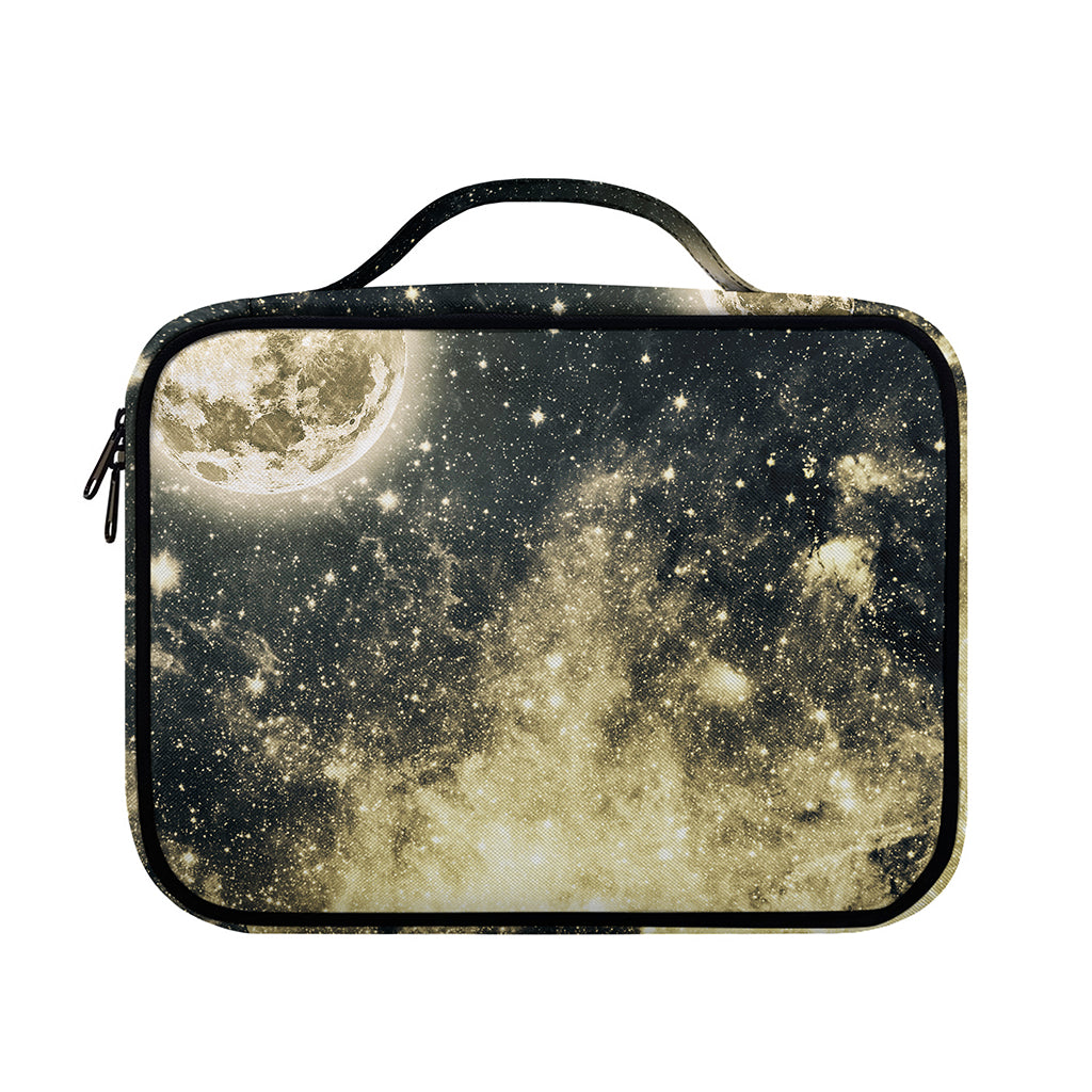 Full Moon And Night Stars Print Briefcase Bible Bag