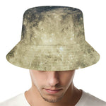 Full Moon And Night Stars Print Bucket Hat