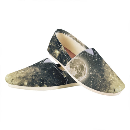 Full Moon And Night Stars Print Casual Shoes