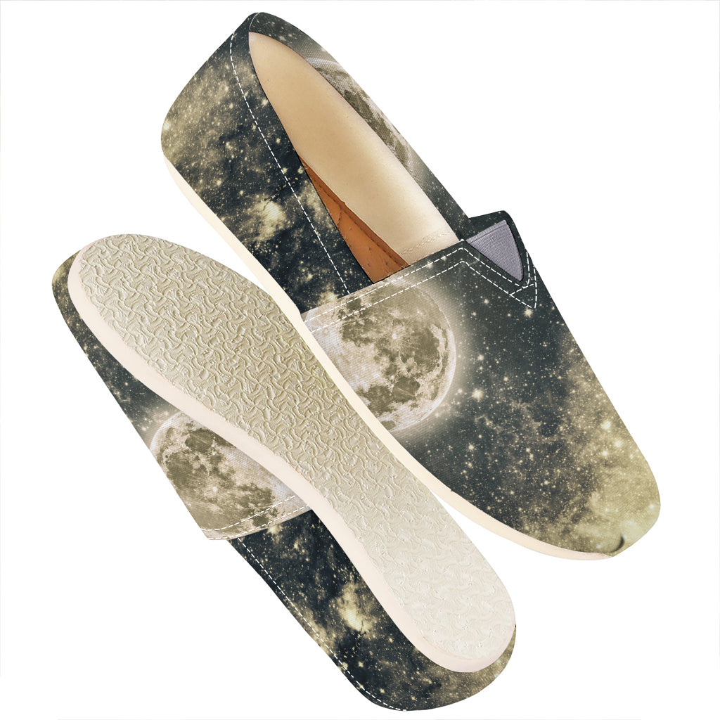 Full Moon And Night Stars Print Casual Shoes