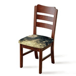 Full Moon And Night Stars Print Chair Cushion Cover