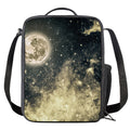 Full Moon And Night Stars Print Crossbody Lunch Bag