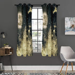 Full Moon And Night Stars Print Curtain