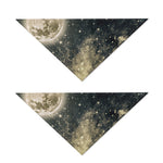 Full Moon And Night Stars Print Dog Bandana