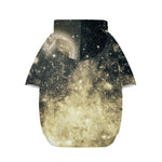 Full Moon And Night Stars Print Dog Zip Up Hoodie