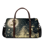 Full Moon And Night Stars Print Duffle Bag