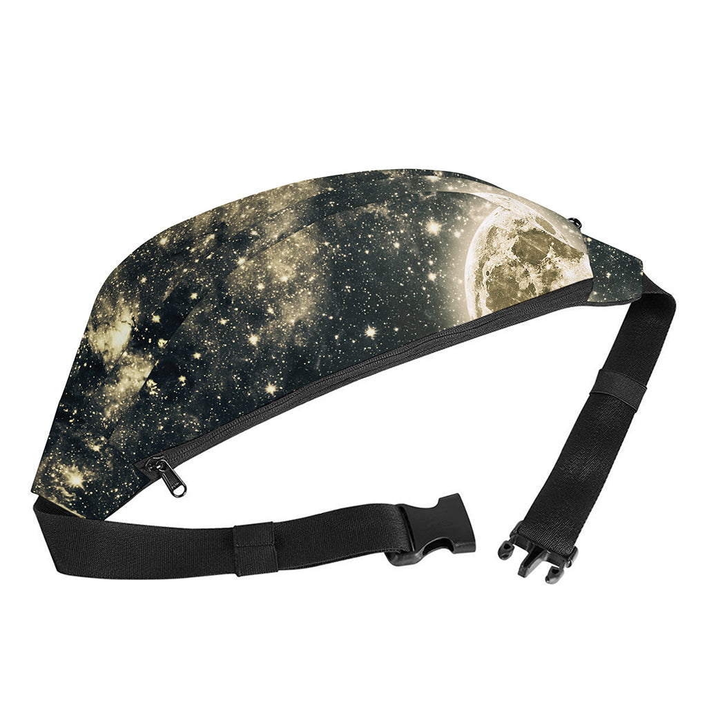 Full Moon And Night Stars Print Fanny Pack
