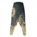 Full Moon And Night Stars Print Hammer Pants