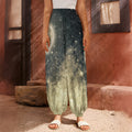 Full Moon And Night Stars Print Harem Pants
