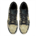 Full Moon And Night Stars Print High Top Leather Sneakers