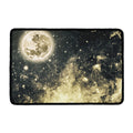 Full Moon And Night Stars Print Kitchen Mat