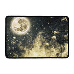 Full Moon And Night Stars Print Kitchen Mat