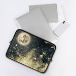 Full Moon And Night Stars Print Laptop Sleeve