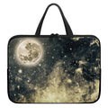 Full Moon And Night Stars Print Laptop Sleeve With Handle