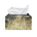 Full Moon And Night Stars Print Leather Tissue Box Cover
