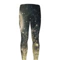 Full Moon And Night Stars Print Men's Leggings