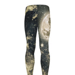 Full Moon And Night Stars Print Men's leggings