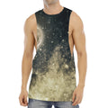 Full Moon And Night Stars Print Men's Muscle Tank Top