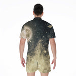 Full Moon And Night Stars Print Men's Rompers