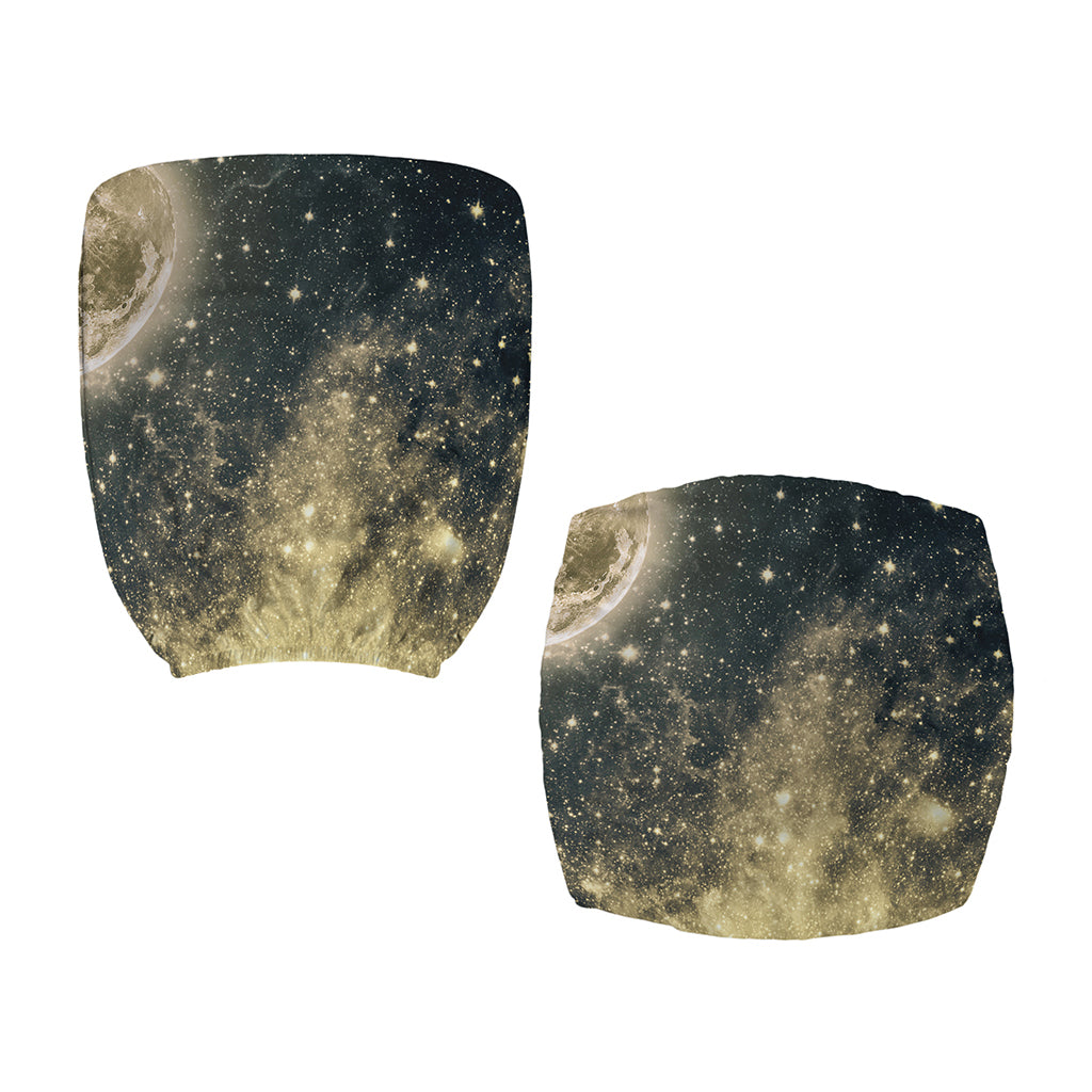 Full Moon And Night Stars Print Office Chair Cover