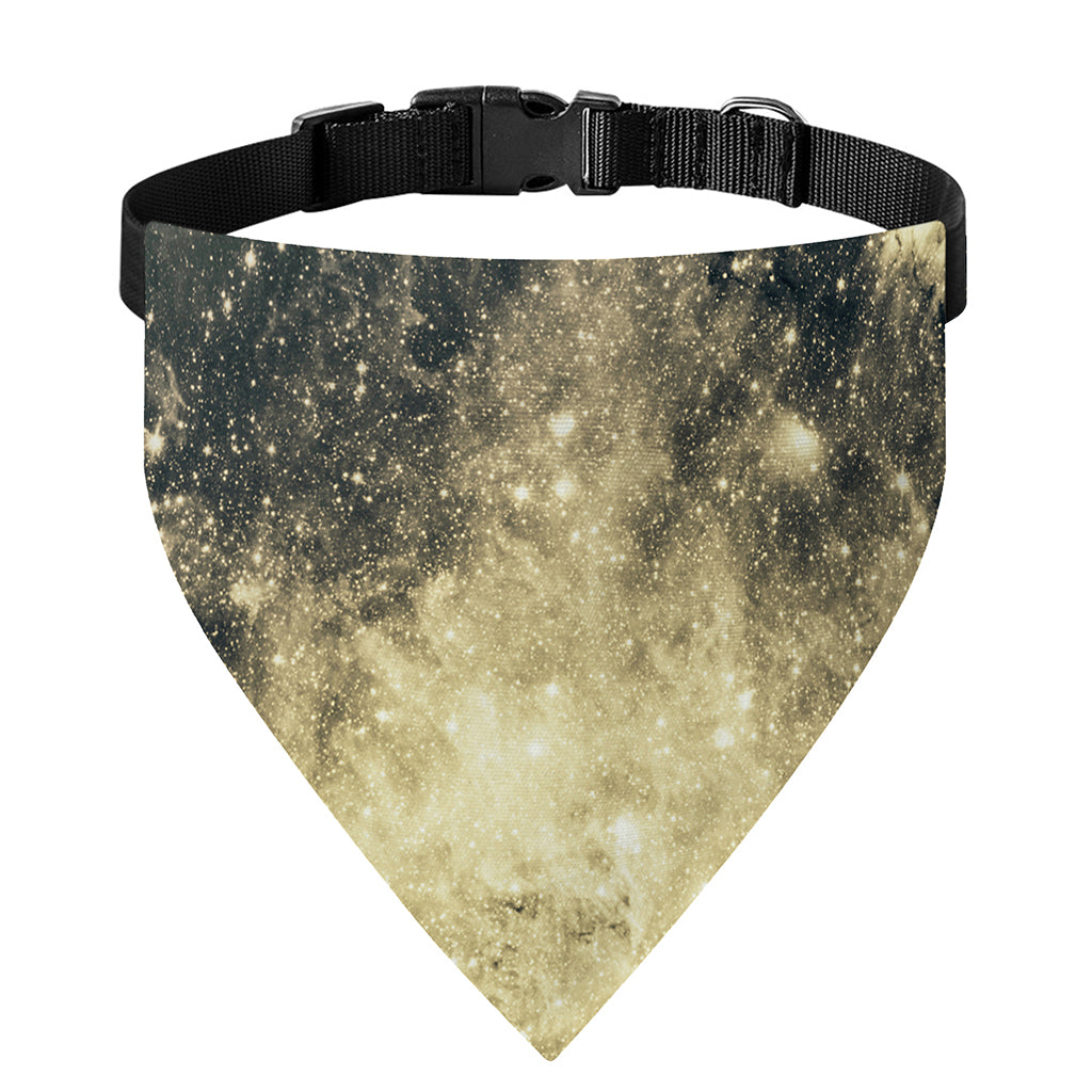Full Moon And Night Stars Print Over The Collar Dog Bandana