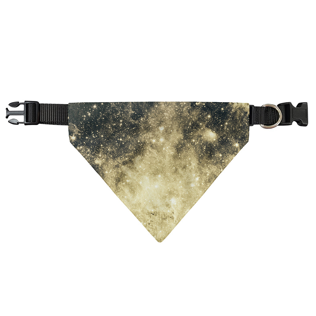 Full Moon And Night Stars Print Over The Collar Dog Bandana