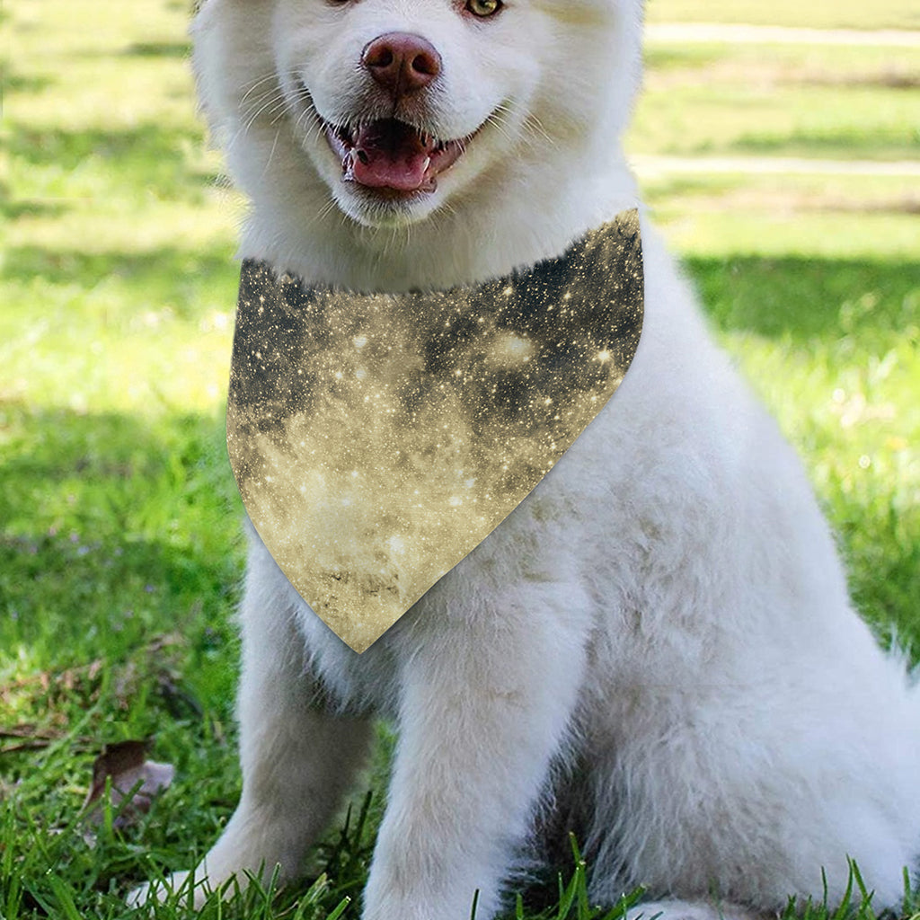 Full Moon And Night Stars Print Over The Collar Dog Bandana