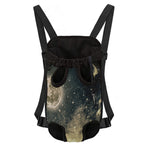 Full Moon And Night Stars Print Pet Carrier Backpack