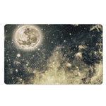 Full Moon And Night Stars Print Polyester Doormat