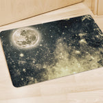 Full Moon And Night Stars Print Polyester Doormat