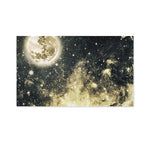 Full Moon And Night Stars Print Polyester Flag