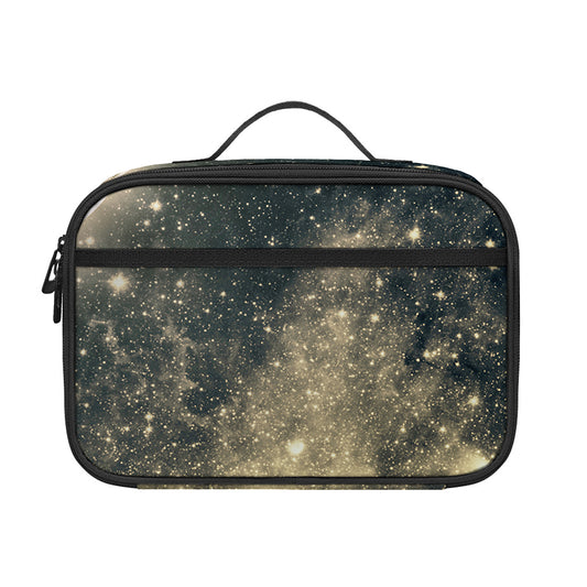 Full Moon And Night Stars Print Portable Lunch Bag