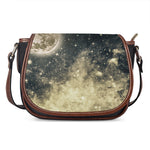 Full Moon And Night Stars Print Saddle Bag