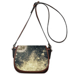 Full Moon And Night Stars Print Saddle Bag