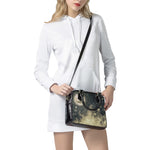 Full Moon And Night Stars Print Shoulder Handbag