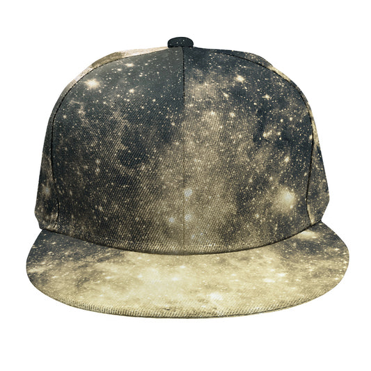 Full Moon And Night Stars Print Snapback Cap