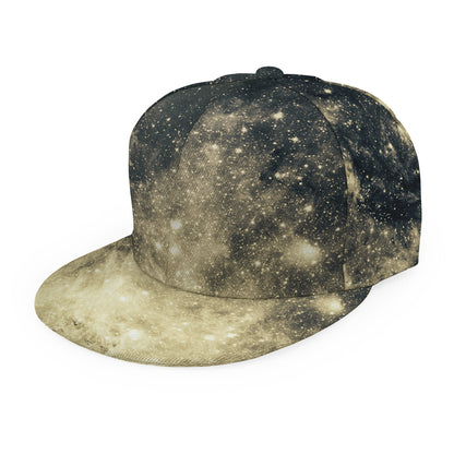Full Moon And Night Stars Print Snapback Cap