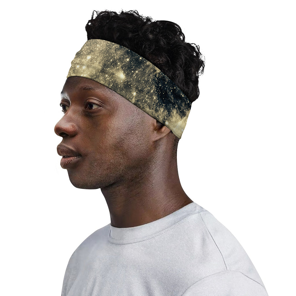 Full Moon And Night Stars Print Sports Headband