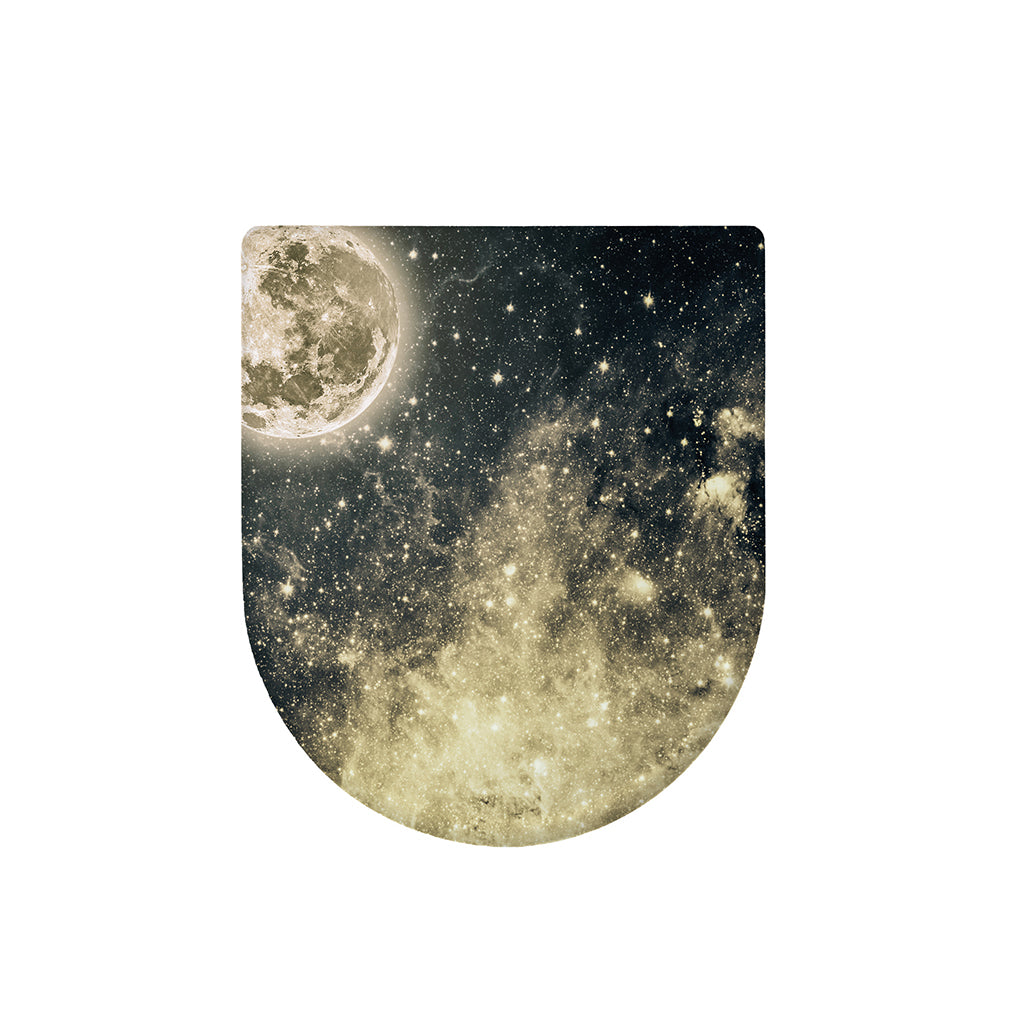 Full Moon And Night Stars Print Toilet Lid Cover