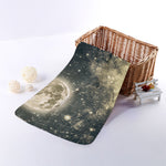 Full Moon And Night Stars Print Towel
