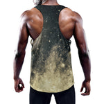 Full Moon And Night Stars Print Training Tank Top