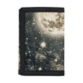Full Moon And Night Stars Print Trifold Wallet