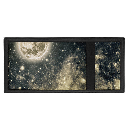 Full Moon And Night Stars Print Trifold Wallet
