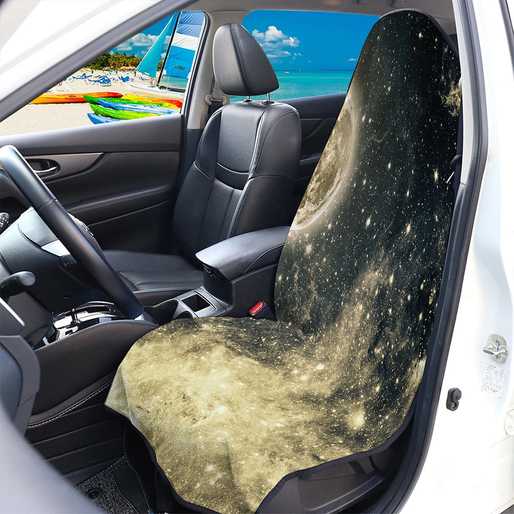 Full Moon And Night Stars Print Waterproof Car Seat Cover