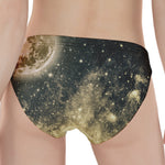 Full Moon And Night Stars Print Women's Panties