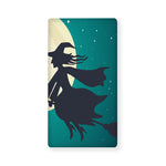 Full Moon Halloween Flying Witch Print Baby Crib Sheet