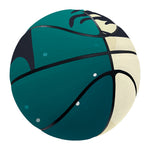 Full Moon Halloween Flying Witch Print Basketball