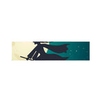 Full Moon Halloween Flying Witch Print Bed Runner