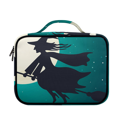 Full Moon Halloween Flying Witch Print Briefcase Bible Bag