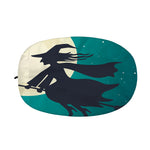 Full Moon Halloween Flying Witch Print Car Side Mirror Covers